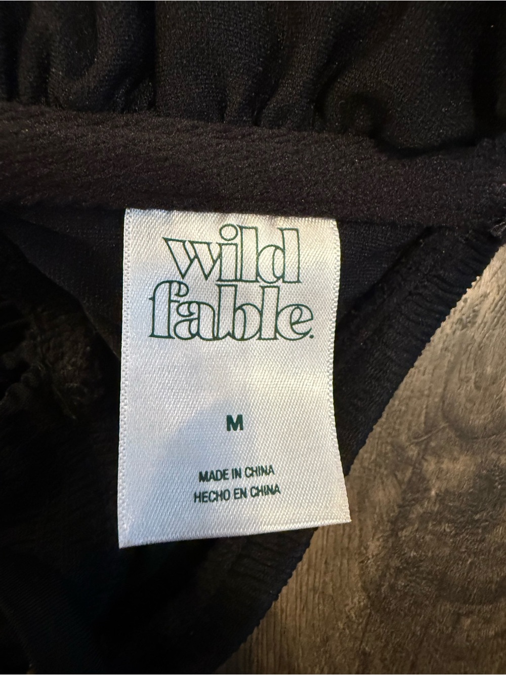 wild fable Black Ruched Strap Bikini Top - Picture 4 of 4